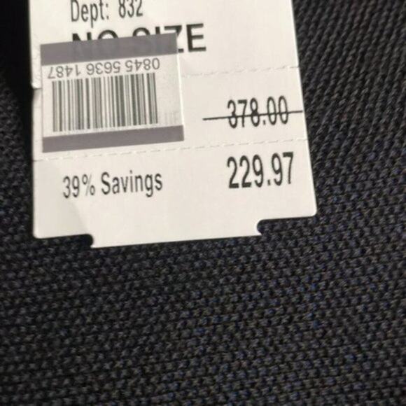 Givenchy Logo Fringe Trim Cotton Football Scarf black with blue lettering - Picture 6 of 9